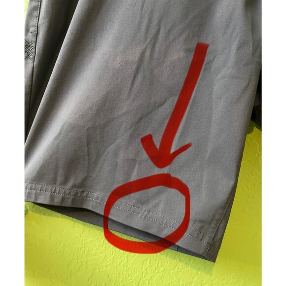 Rhone Commuter Stretch 9" Dark Gray Men's Shorts Size 33 - Picture 5 of 7